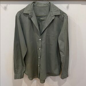 Grayson Frank & Eileen The Hero‎ Green Button-Up Shirt Size Small